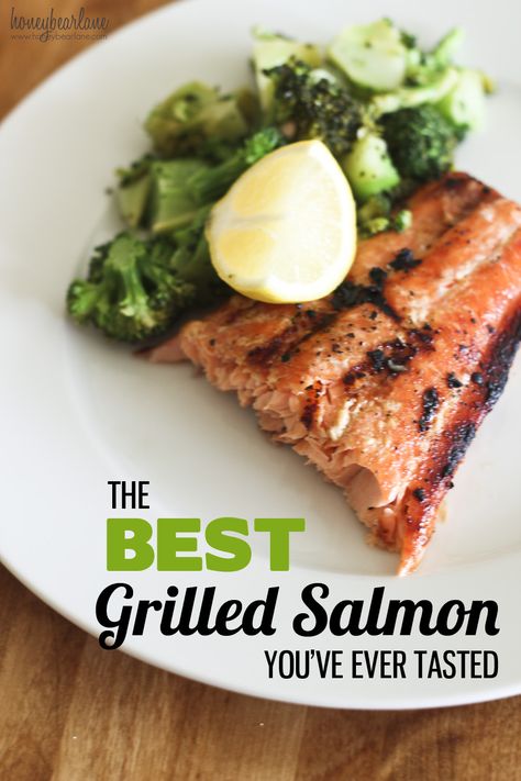 The best grilled salmon ever Best Grilled Salmon, Best Grilled Salmon Recipe, Grilled Salmon Recipe, Recipe Salmon, Grilled Salmon Recipes, Salmon Recipe, Grilled Salmon, Fish Dishes, Seafood Dishes