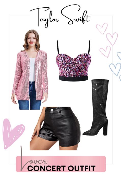 Get ready to sing your heart out with these cute and flirty Taylor Swift Eras Tour Outfits inspired by Taylor’s Lover Era

#TaylorSwift #ErasTour #LoverEra Taylor Swift Concert Outfit Idea, Lover Era Taylor Swift, Taylor Swift Crop Top, Taylor Swift Eras Tour Outfits, Taylor Swift Concert Outfit, Lover Era, Tour Outfits, Taylor Swift Concert, Everyday Bra