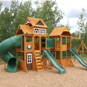 Swing Set Plans, Kids Backyard Playground, Play Area Backyard, Backyard Kids Play Area, Playground Set, Diy Playground, Wooden Playset, Wooden Swing, Playset Outdoor