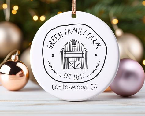 Farm Christmas Ornaments, Egg Stamp, Farm Christmas, Coffee Sleeve, Family Ornament, Chicken Lovers, Egg Carton, Christmas 2023, Christmas Family