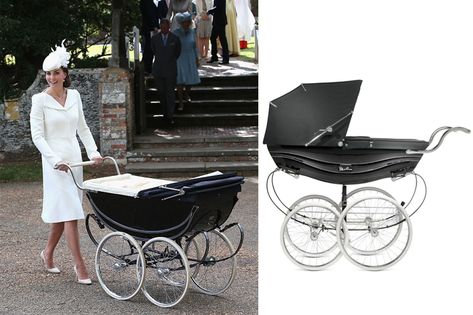 Silver Cross Balmoral Pram- TownandCountrymag.com Silver Cross Prams, Princess Diana And Charles, Luxury Stroller, Kate Middleton Prince William, Royal Babies, Baby Prams, Wool Shawl, The Hospital, Silver Cross