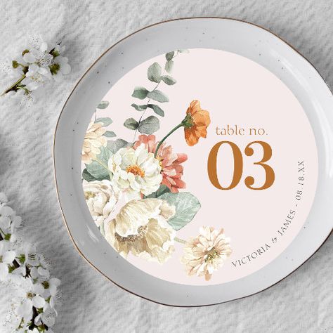 Boho Floral Greenery | Wedding Table Number Fall Wedding Burnt Orange, Autumn Boho Wedding, Table Numbers Elegant, Wedding Burnt Orange, Orange And Sage Green, Greenery Wedding Table, Spring Magic, Wedding Table Number Cards, Card Table Wedding