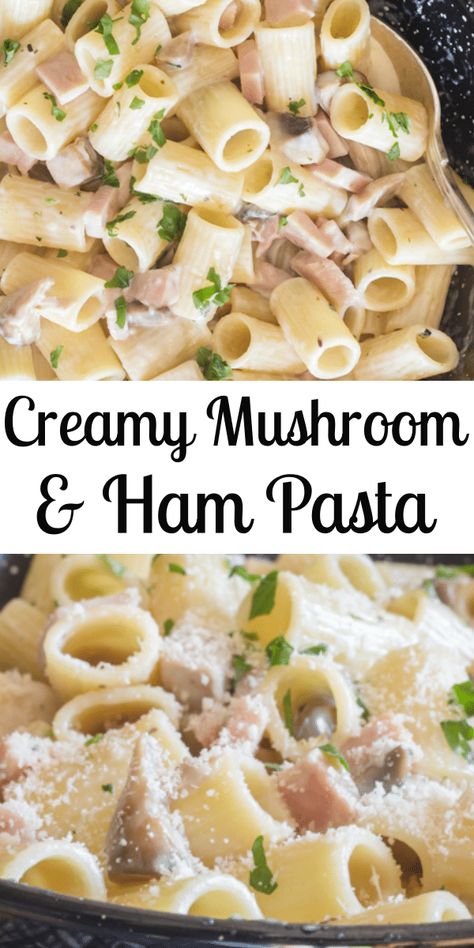 Spam And Pasta Recipes, Spam Meals, Ham And Mushroom Pasta, Ham Pasta Recipes, Wife Cooking, Pasta Lasagna, Ham Pasta, Spam Recipes, Mushroom Recipes Pasta