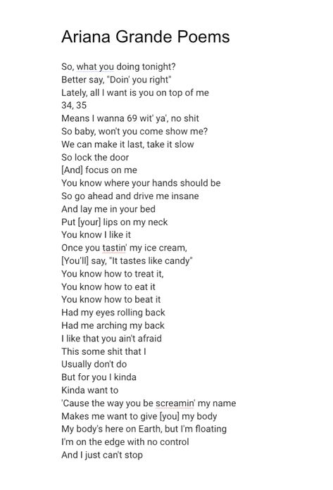 Ariana Grande lyrics Ariana Quotes Lyrics, Fantasize Ariana Grande Lyrics, Ariana Grande Lyrics Captions, Ariana Grande Quotes Lyrics, Ariana Grande Songs Lyrics, Song Lyric Tattoos, Ariana Grande Quotes, Ariana Grande Lyrics, Lyric Poem