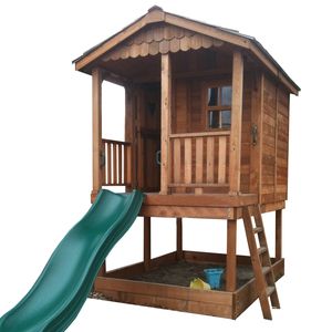 6 x 9 Sunflower Playhouse with Sandbox at Walmart.ca Sunflower Playhouse, Cedar Playhouse, Outside Playhouse, Playhouse Kits, Wood Playhouse, Playhouse Plans, Diy Playhouse, Backyard Playhouse, Build A Playhouse