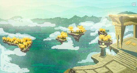 sky islands of hyrule Sky Islands, Sky Island, Blog Title, Island Art, Zelda Breath, Breath Of The Wild, Legend Of Zelda, Video Games, Zelda