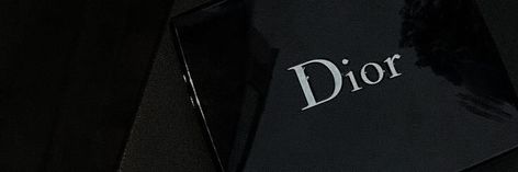 Dark Feminine Aesthetic Banner, Dior Header, Dior Banner, Dr Banner, Banners Discord, Name Covers, Dior Aesthetic, Linkedin Background, Black Banner