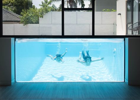 KUD-ivanhoe-house-australia-designboom-03 Glass Entrance, Oberirdischer Pool, Steel Frame Doors, Brick Projects, Melbourne Suburbs, Palm Springs Style, Storey Homes, Plunge Pool, Architect House