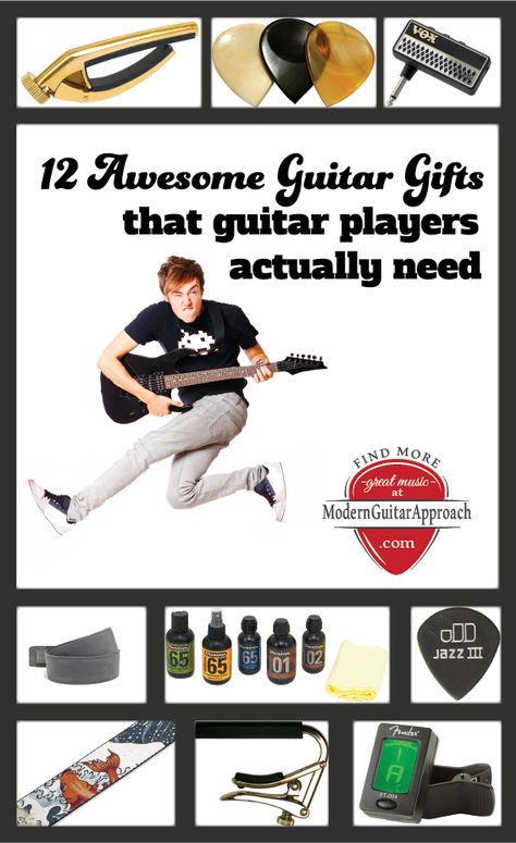 Gifts for Guitar Players - Modern Guitar Approach Gifts For Guitar Players, Bass Guitar Accessories, Piano Chords Chart, Guitar Lessons Tutorials, Guitar Gifts, Cool Electric Guitars, Guitar Tutorial, Guitar Players, Guitar Gear