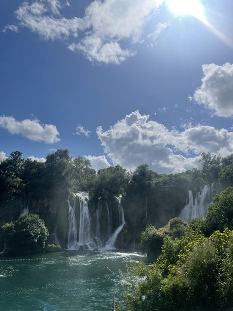 Waterfall(s) in Bosnia Herzegovina near Mostar🫧 #waterfall #summer #nature #beauty Bosnia And Herzegovina Aesthetic, Herzegovina Aesthetic, Bosnia Aesthetic, Bosnian Culture, Mostar Bosnia, Slavic Culture, Bosnia Herzegovina, Europe Aesthetic, Old Bridge