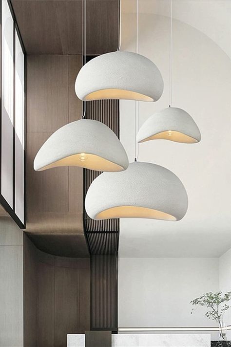 Brand	JAYMP
Color	White
Material	Polystyrene
Style	Modern
Light fixture form	Pendant Wabi Sabi Lamp, White Ceiling Light, Swag Light, Luxury Chandelier, Style Japonais, White Ceiling, Modern Pendant Light, Metal Lighting, Pendant Chandelier