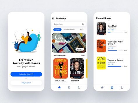 Book Reading App UI/UX by KreativeTank on Dribbble App For Book Reading, Library App Design, Book App Design, Book App Ui, Library App, Reading Website, Desain Ui, App Interface Design, Ui Design Website