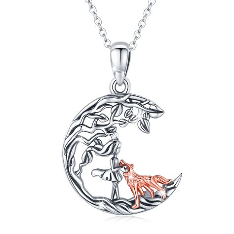 PRICES MAY VARY. 🐺 Wolf Jewelry: Wolf as a spirit, means brave, loyal, honest. Matched with a girl, the wolf pendant necklace becomes more attractive. We hope those who wear it can be always brave and independent. 🐺 Fashion Design: Wolf necklace craft exquisite, delicate, cool, fashion. Choose the most meaningful Wolf pendant for your loved one. Highlight its uniqueness in the crowd. 🐺 Size and Material: Wolf pendant is 22*30mm (0.87*1.18 in), length of the chain is 18 inches, weight is 3.6 g. Material is 925 sterling silver, Lead-Free & Nickle-Free, healthy and environmentally friendly, passed SGS Inspection Standard. 🐺 Perfect Gift Choice: Each dainty necklace is packaged in an exquisite gift box. It's a special gift for Birthday, Mother’s Day, Anniversary, Valentine’s Day, Graduatio Wolf Pendant Necklace, Viking Wolf, Wolf Pendant, Two Wolves, Dragon Phoenix, Wolves Pendants, Wolf Necklace, Birthday Mother, Wolf Jewelry