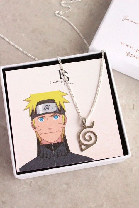 Naruto Necklace, Naruto Jewelry, Japanese Necklace, Anime Necklace, Leaf Symbol, Necklace Leaf, Cosplay Naruto, Anime Jewelry, Anime Store