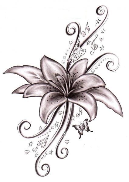 Larkspur Flower Tattoos, Larkspur Tattoo, Tatoo 3d, Lillies Tattoo, Tattoo Flowers, Disney Tattoo, Lily Tattoo, Flowers Tattoo, Pola Sulam