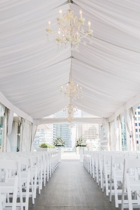 All White Wedding - Tent style White Tent Wedding Ceremony, Tented Wedding Ceremony, Wedding Ceremony Tent, Tented Ceremony, Tent Wedding Ceremony, Tent Ceremony, Ceremony Tent, Rhythm Photography, Tent Photography