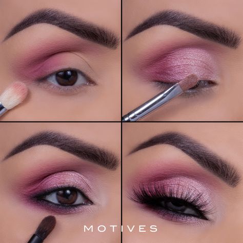 3 Valentine's Day Makeup Looks You'll Love - Loren's World Pink Eye Shadow Tutorial, Soft Pink Eyeshadow Looks Step By Step, Soft Glam Makeup Tutorial Step By Step, Pink Eyeshadow Tutorial Step By Step, Pink Eyeshadow Looks Step By Step, Eyeshadow Palette Tutorial, Quince Makeup, Pink Eye Makeup Looks, Makeup Geek Eyeshadow