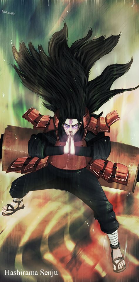 Hashirama+Senju+by+Lord-Nadjib.deviantart.com+on+@deviantART Hashirama Senju, An Anime, Anime Character, Naruto, Hair, Anime, Black