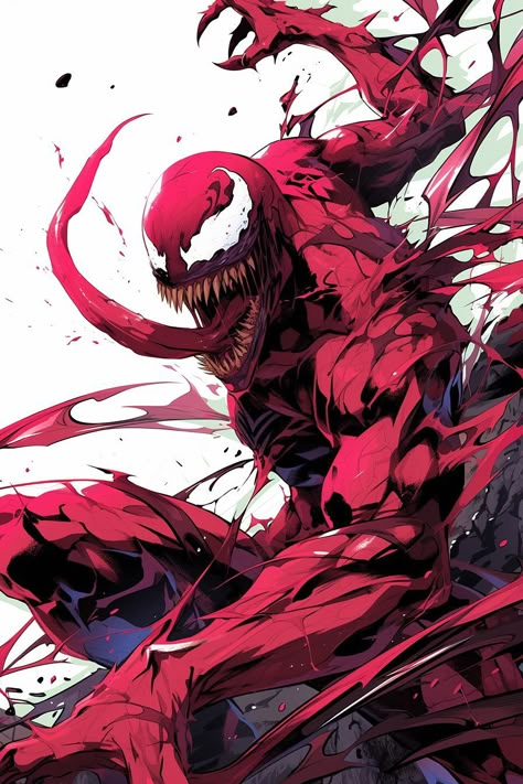 Spider Carnage, Venom Pictures, Carnage Symbiote, Carnage Venom, Carnage Marvel, Venom Spiderman, Akali League Of Legends, Venom Carnage, Venom Art