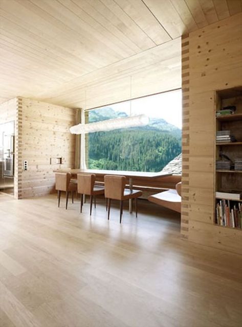 peter zumthor Wood Homes, Rural Housing, Pine Cabin, Menu Food, Wooden Building, Peter Zumthor, Arch Interior, Wood Architecture, Wood Interiors