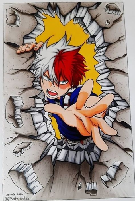 Todoroki Drawing Sketch, Todoroki Manga, Copic Drawings, Fanart Drawing, Dragon Ball Painting, Best Anime Drawings, Anime Boy Sketch, Manga Drawing Tutorials, Anime Drawing Books