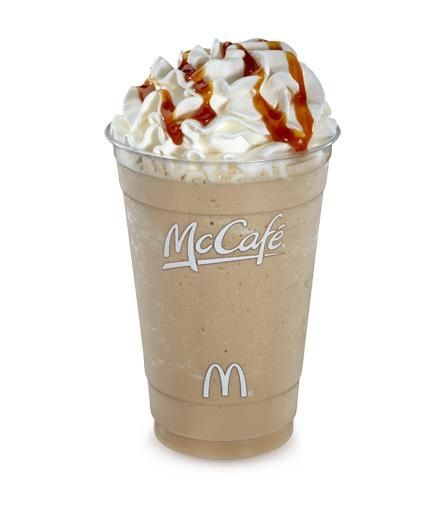 McCafe!!! Frappe Recipe Mcdonalds, Mcdonalds Caramel Frappe, Carmel Frappe, Caramel Frappe Recipe, Caramel Frappe, Frappe Recipe, Frappuccino Recipe, Frozen Coffee, Starbucks Drinks Recipes