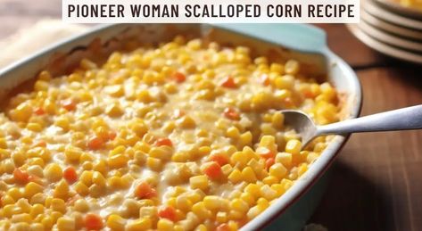 Scalloped Corn, Kitchen Guide, Corn Recipe, Pioneer Woman Recipes, Corn Recipes, Cheese Crackers, The Pioneer Woman, Pioneer Woman, Yummy Sides