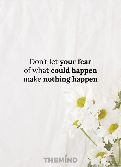 #quotes #motivationalquotes #fear #makenothinghappen Fear Of Trying Something New, Face The Fear Quotes, Living In Fear Quotes, Fear Motivation Quotes, Conquering Fear Quotes, Fear Spiritual Quotes, Fearful Quotes, Inspirational Quotes Lockscreen, Overcoming Fear Quotes Motivation