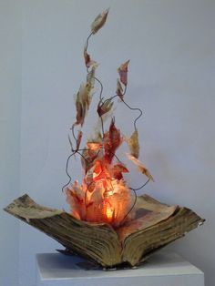 for halloween... Create a "flaming spellbook" for decor Läskig Halloween, Diy Halloween Dekoration, Witch Party, Halloween Props Diy, Festa Harry Potter, Fahrenheit 451, Halloween Prop, Manualidades Halloween, Idee Cosplay