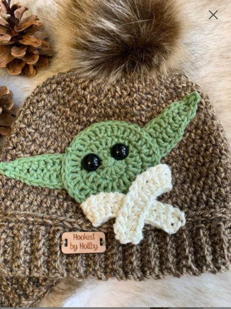 Baby Yoda Crochet Applique'- Yoda Crochet Pattern - PDF DOWNLOAD - Baby Yoda - Crochet Appliqué -Patterns - Yoda Appliqué Crochet Nerd, Crochet Cards, Yoda Crochet, Etsy Patterns, Star Wars Crochet, Crochet Character Hats, Crochet Applique Patterns Free, Crochet Appliques, Crochet Embellishments