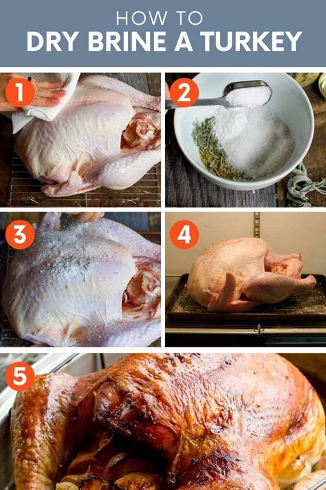 How To Truss A Turkey, Dry Brine Turkey, Dry Brine, Turkey For Thanksgiving, How To Make Turkey, Turkey Brine, Brine Recipe, Fried Turkey, Turkey Recipes Thanksgiving