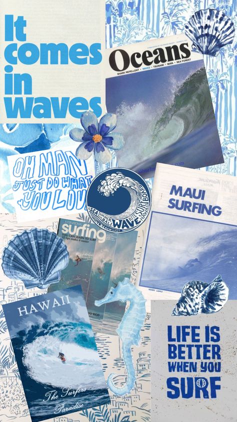 Blue beach surfer ocean collage blue iPhone wallpaper Ocean Collage Wallpaper, Surfer Wallpaper, Blue Iphone Wallpaper, Ocean Collage, Shark Background, Surfer Aesthetic, Collage Wallpaper, Blue Iphone, Surfers Paradise