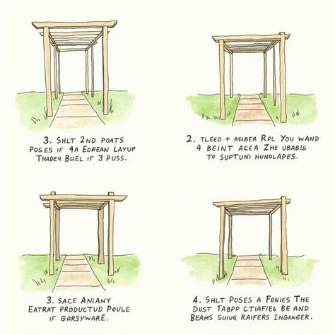 Steps for building a pergola path Pergolas Ideas, Path Lighting Ideas, Vinyl Pergola, Path Ideas, Building A Pergola, Pergola Ideas, Gravel Path, Path Design, Backyard Pergola