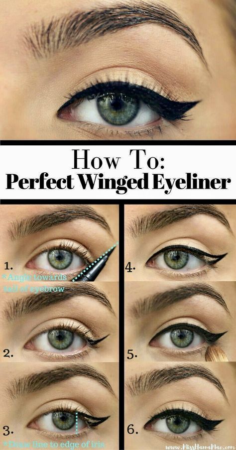 How To Put Eyeliner, Eyeliner For Small Eyes, Eyeliner Tutorials, Best Gel Eyeliner, Smokey Eyes Tutorial, Brown Eyeshadow Palette, Tutorial Eyeliner, Perfect Winged Eyeliner, Eyeliner Tips