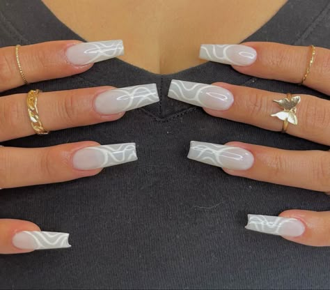 White Acrylic Nails, Practice Makes Perfect, Blush Nails, French Acrylic Nails, Coffin Shape Nails, Instagram White, Ballerina Nails, Unique Acrylic Nails, Square Acrylic Nails