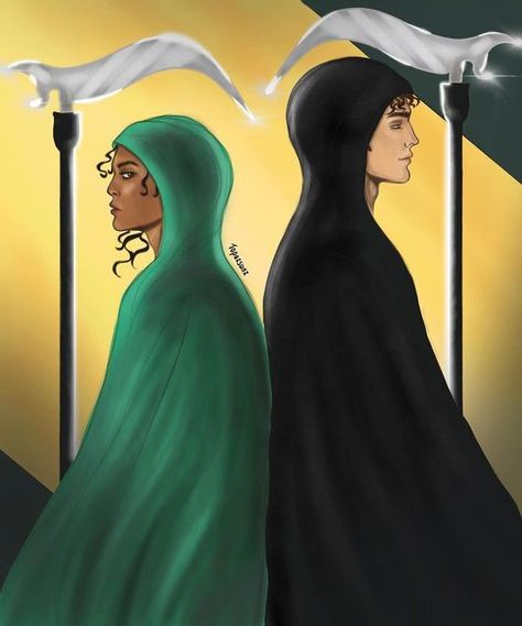 Citra And Rowan Fan Art, Thunderhead Book, Scythe Book Fanart, Citra And Rowan, Scythe Fanart, Scythe Trilogy, Scythe Series, Scythe Book, Neal Shusterman