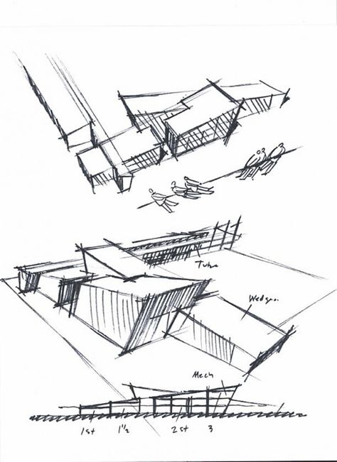 McMicken Elementary School / TCF Architecture Conceptual Model Architecture, Conceptual Sketches, Architecture Sketchbook, Architecture Concept Diagram, Architecture Design Sketch, Concept Diagram, Architecture Concept Drawings, Architectural Sketch, Architecture Design Concept