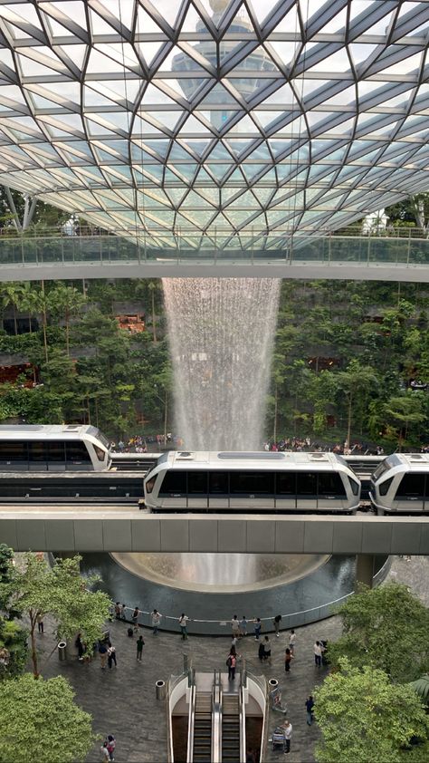 Jewel Changi Airport Singapore, Changi Jewel Airport, Changi Airport Singapore Aesthetic, Jewel Airport Singapore, Jewel Changi Airport Photoshoot, Changi Airport Aesthetic, Bandara Singapore, Singapore Airport Aesthetic, Singapura Aesthetic