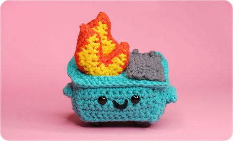 Fire Crochet Pattern, Fire Crochet, Soft Amigurumi, Twinkie Chan, Fire Pattern, Dumpster Fire, Yarn Tail, Diy Crochet Projects, Worsted Weight Yarn