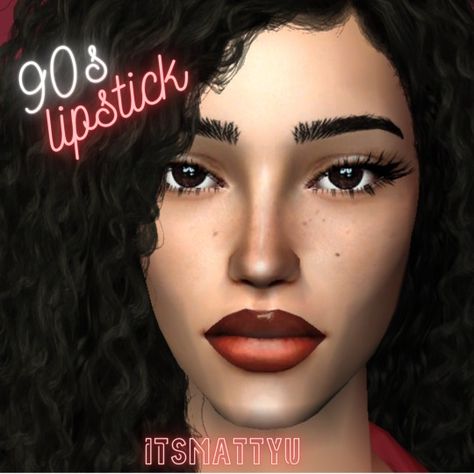 another part where i saw a lack of contemporary makeup trends are lipsticks!! so i did it myself, drawing it in paint!! here are the final results:    i also created different swatches, like more brown… Sims 3 Cc Makeup, Ts3 Makeup, Sims 2 Makeup Cc, Sims 2 Blush, 90s Lipstick, Sims 3 Cc Lipstick, Sims 2 Lipstick, Sims 2 Makeup, Makeup Cc