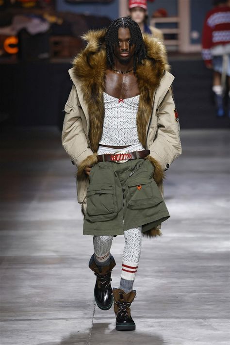 D Squared Menswear, Men On Runway, Men’s Runway, Dsquared Runway, Men Runway Fashion, Runway Fashion Men, High Fashion Street Wear, Men Fashion 2023, 2024 Mens Fashion