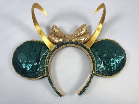 Loki Disney Ears, Loki Mickey Ears, Adoptable Oc, Disney 2023, Diy Disney Ears, Diy Mickey Ears, Diy Headbands, Shop Disney, Disney Mouse Ears