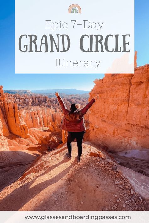 An Epic 7-Day Grand Circle Road Trip Itinerary Grand Circle Road Trip, Grand Canyon Vacation, Utah Parks, Goblin Valley State Park, National Park Passport, Sunset Point, Capitol Reef, Capitol Reef National Park, National Park Road Trip