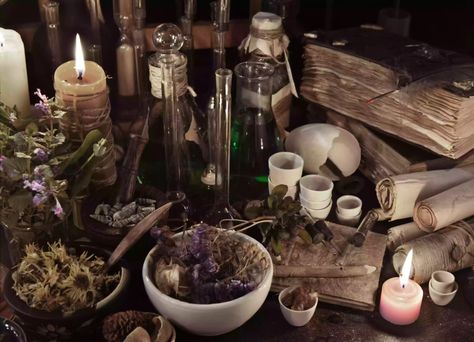 Four Thieves Vinegar, Witch Herbs, Witchcraft Books, Stone Candles, Occult Books, Folk Magic, Witch Books, Baby Witch, Magic Aesthetic