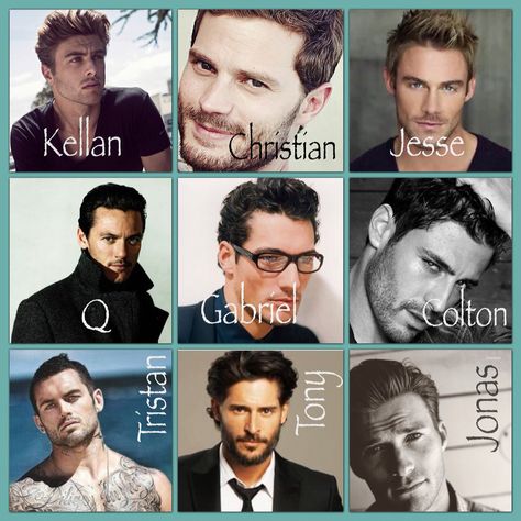 My book boyfriends  Kellan Kyle, Christian Grey, Jesse Ward, Q Mercer, Gabriel Emerson, Colton Donovan, Tristan Vega, Tony Rawlings, Jonas Faraday ❤️ Colton Donovan, Kellan Kyle, Jesse Ward, David Gandy, Christian Grey, Book Boyfriends, Day Book, Aquaman, I Love Books