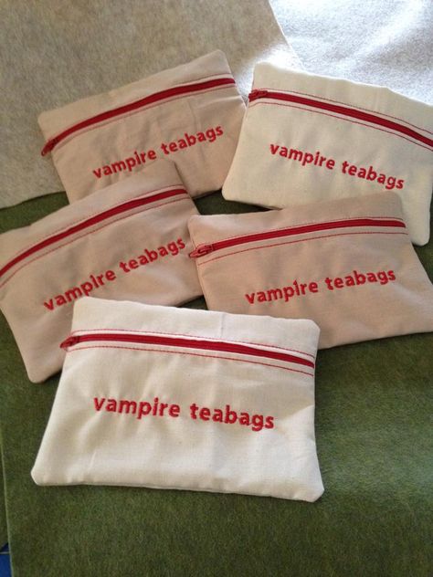 Vampire Tea bags BAG...every vamp needs one of these!! Vampire Tea Bags, Tea Bags, Tea Bag, Tea, Gifts