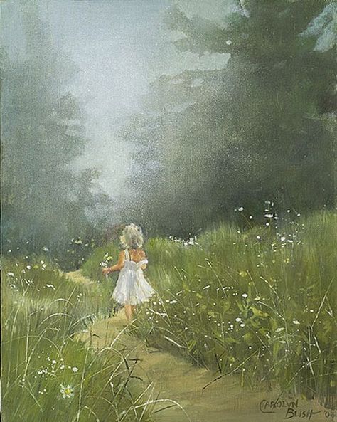 Carolyn Blisch Field Of Dreams, Art Themes, Childrens Illustrations, The Grass, Flower Field, Watercolor Landscape, Art Blog, Art Pictures, Art World