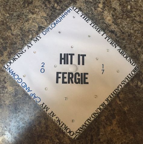 Cap Designs For Graduation Funny, Senior Quotes For Cap, Funny Masters Graduation Caps, Ight Imma Head Out Graduation Cap, Funny Cap And Gown Decorations, University Grad Cap Ideas, Bob Ross Graduation Cap, Cap Sayings Graduation, College Graduation Cap Decoration Funny