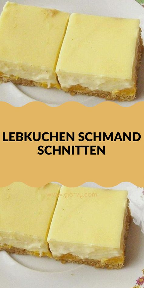 LEBKUCHEN SCHMAND SCHNITTEN Delicious Cake Recipes, Home Bakery, No Cook Desserts, Bakery Cakes, Easy Baking Recipes, Yummy Cookies, Easy Baking, No Bake Desserts, Yummy Cakes