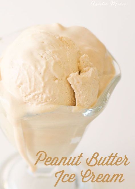 The BEST Peanut Butter Ice cream recipe you'll ever have! it's creamy with a wonderful peanut butter flavor.  I love it alone, with chocolate brownies or with peanut butter cookies!  Mmmm Maybe all three? Peanut Butter Ice Cream Recipe, Butter Ice Cream, Gelato Ice Cream, Ice Cream Maker Recipes, Peanut Butter Ice Cream, Yummy Ice Cream, Homemade Ice Cream Recipes, Frozen Custard, Best Peanut Butter